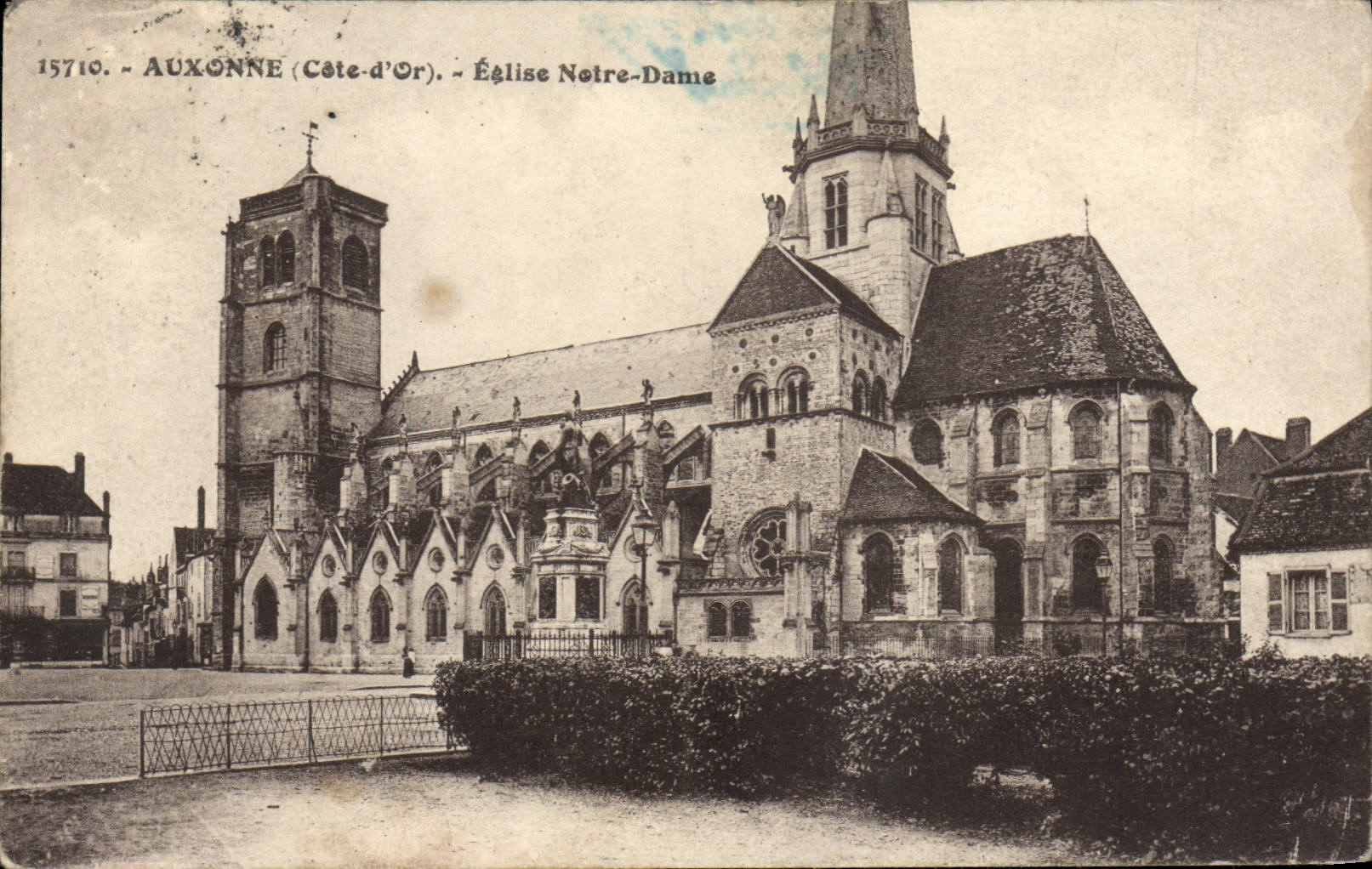 VINTAGE POSTCARD Auxonne Notre Dame Church