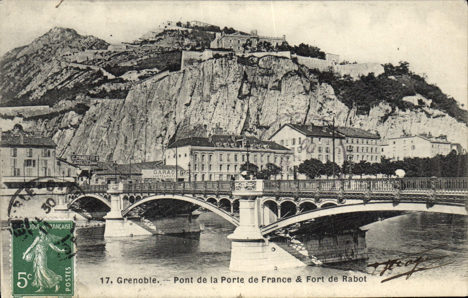 CPA Grenoble Pont de la Porte de France Fort de Rabot