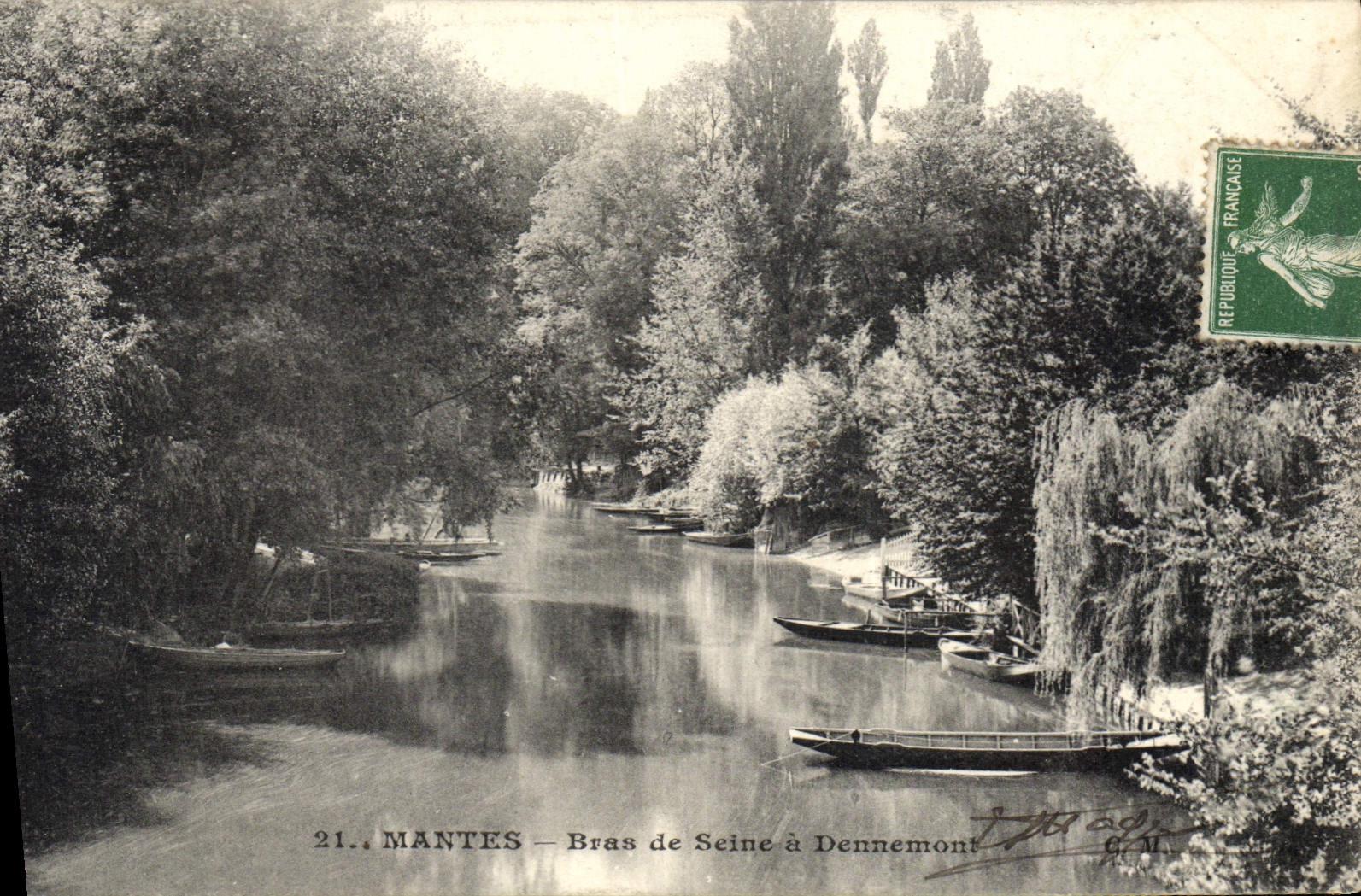 CPA Mantes Bras de Seine a Dennemont