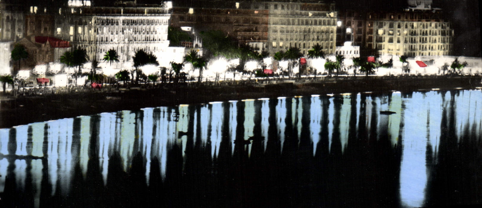 MODERN CARD Cannes the Small cross the night