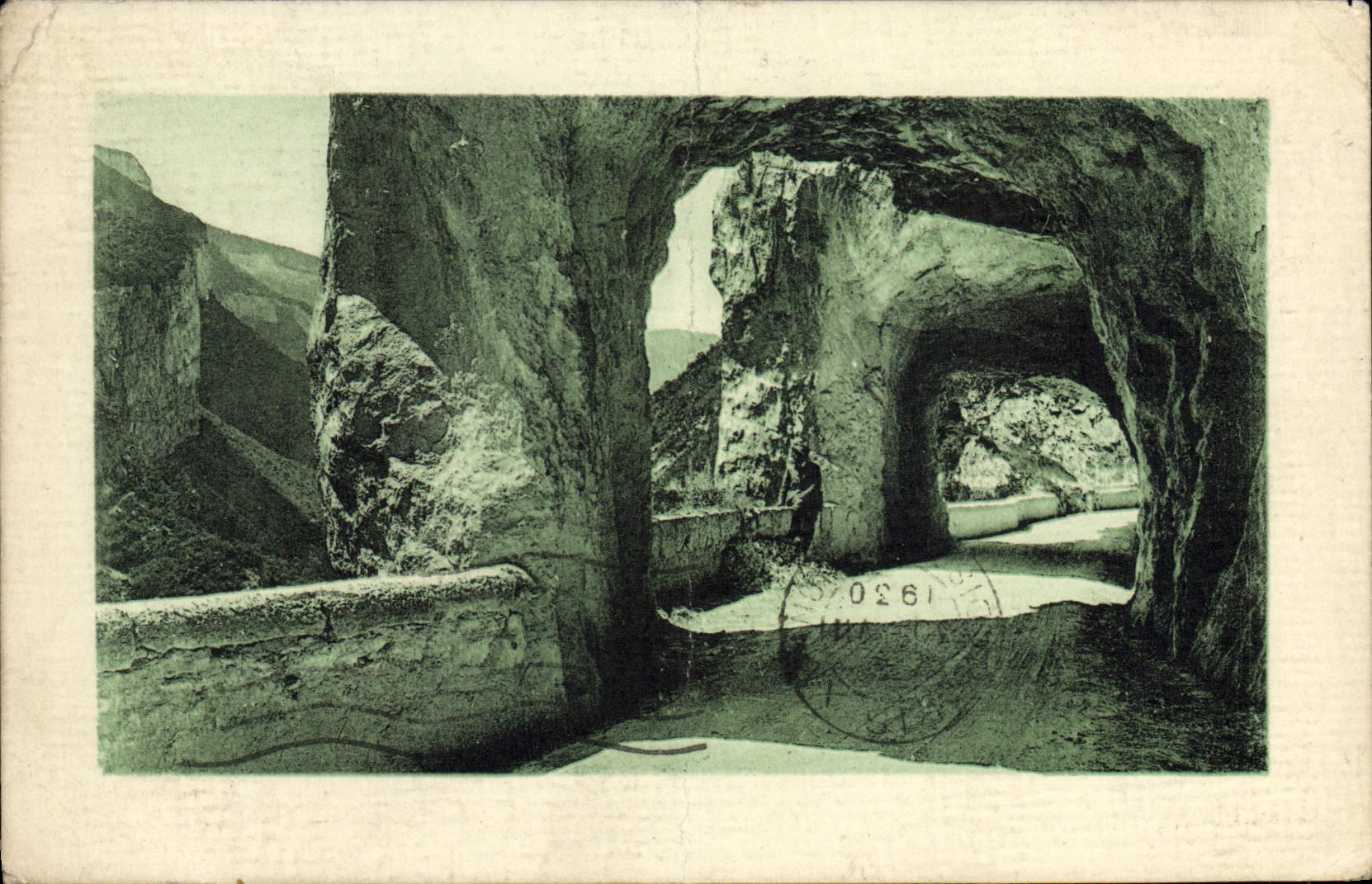 CPA Les Grands Goulets Un tunnel