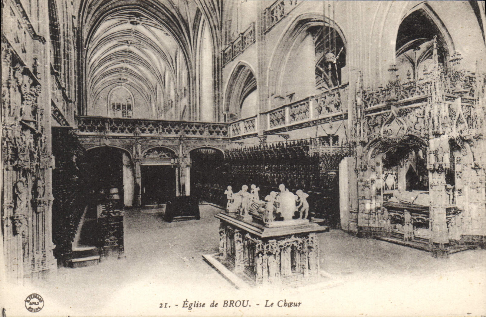 CPA Eglise de Brou Le Choeur