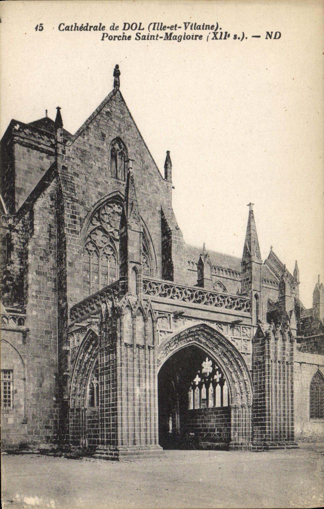 VINTAGE POSTCARD Castle of Fraud Holy Porch Magloire