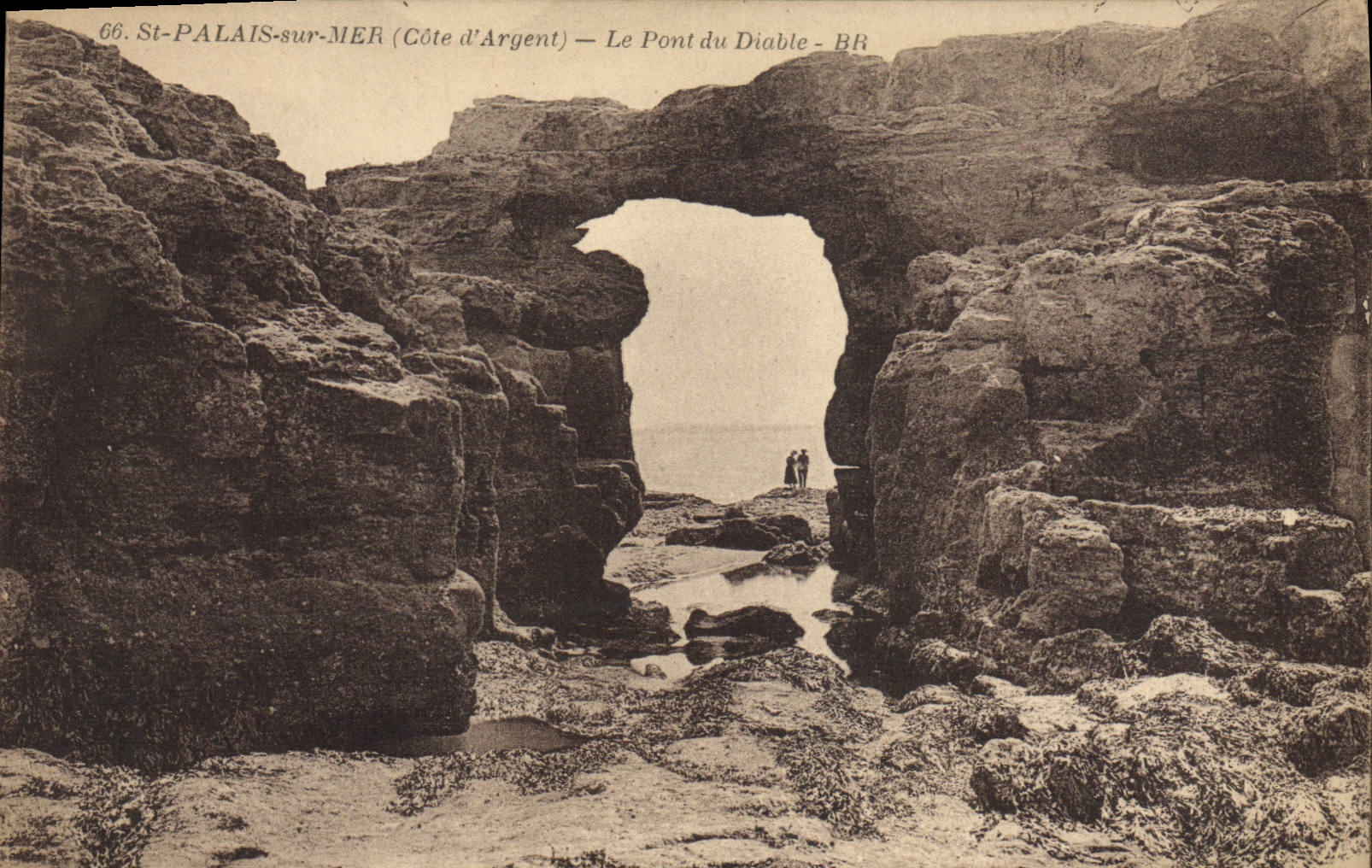 CPA St Palais Sur Mer Le Pont Du Diable