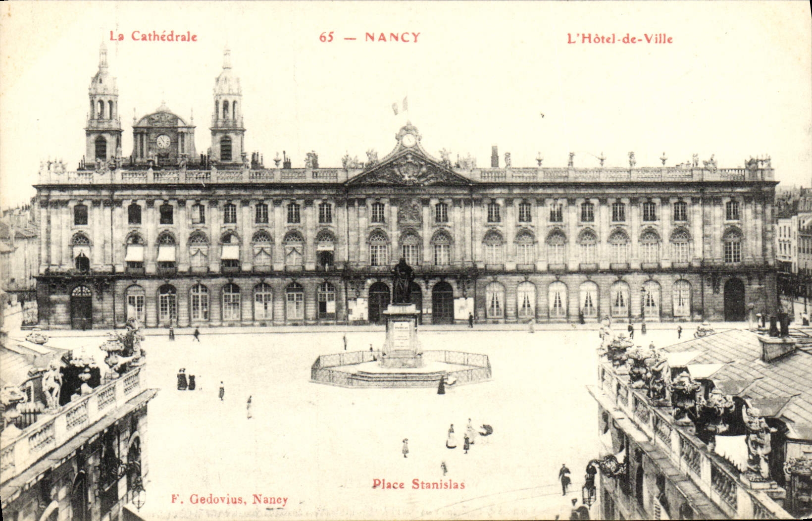CPA Nancy Le Cathedrale Hotel de ville