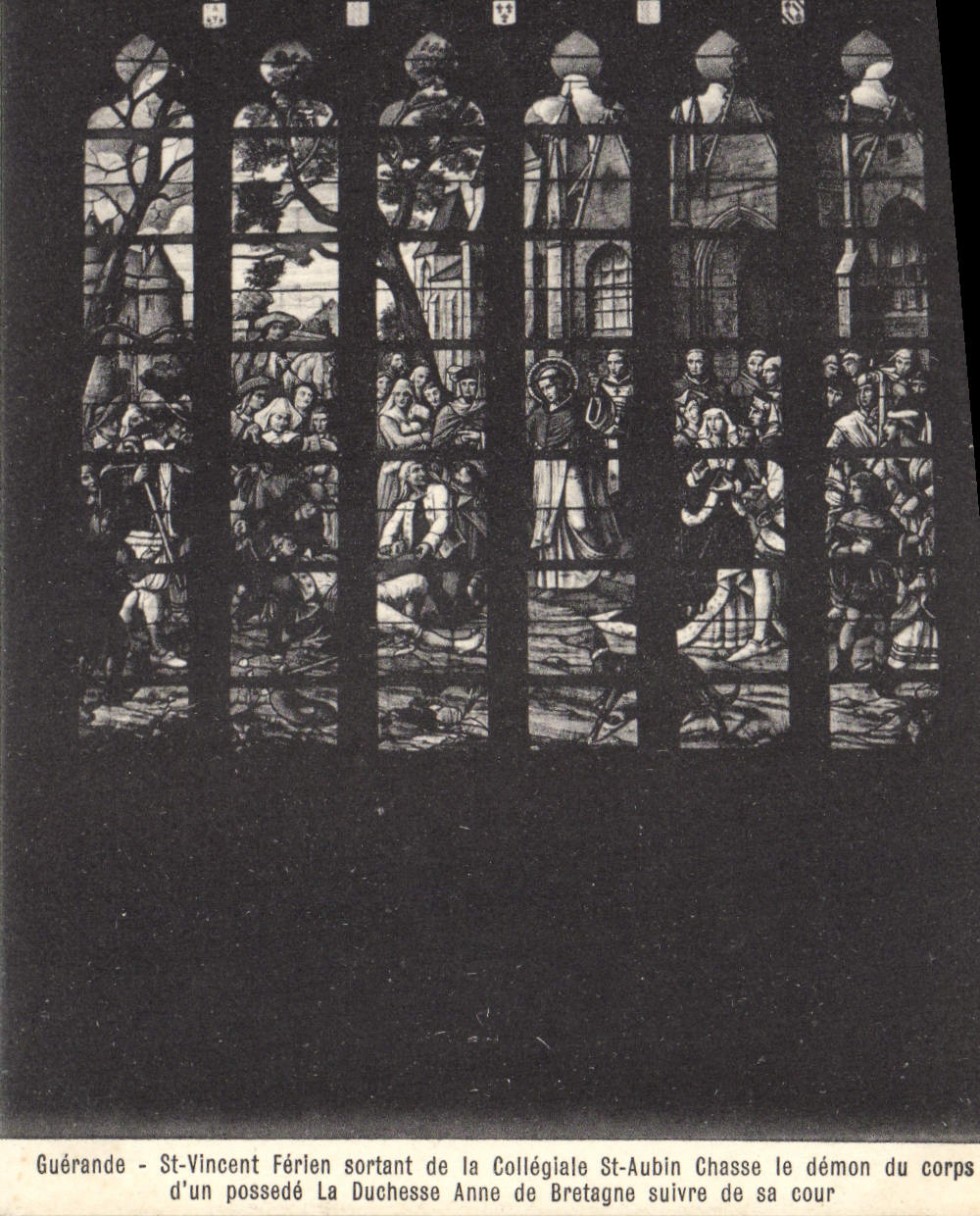 La POSTAL Guerande St Vincent Ferien Sortant de la VENDIMIA del demonio colegial del Chasse del St Aubin del cuerpo de uno tiene