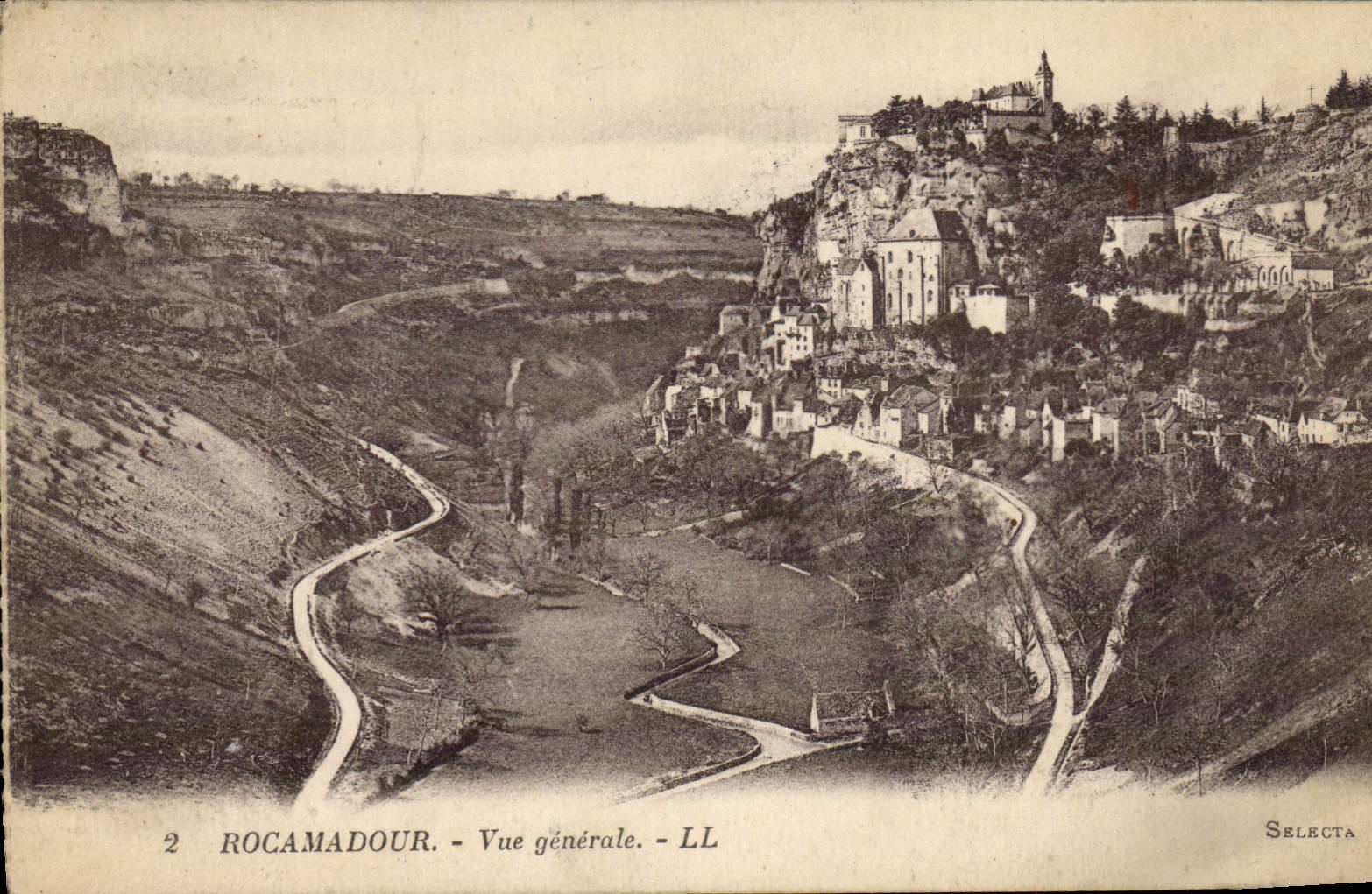 VINTAGE POSTCARD Rocamadour View