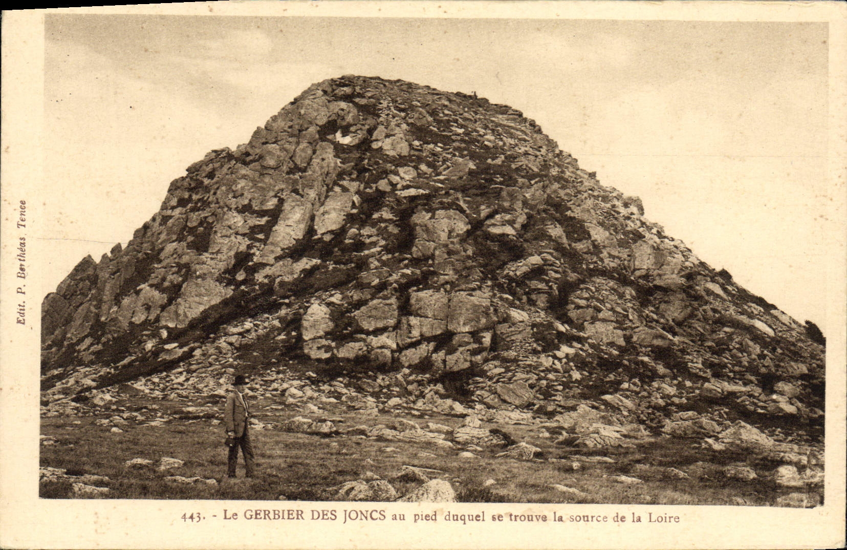 VINTAGE POSTCARD Gerbier Of the Snap rings To the Foot of which the source of the Loire is