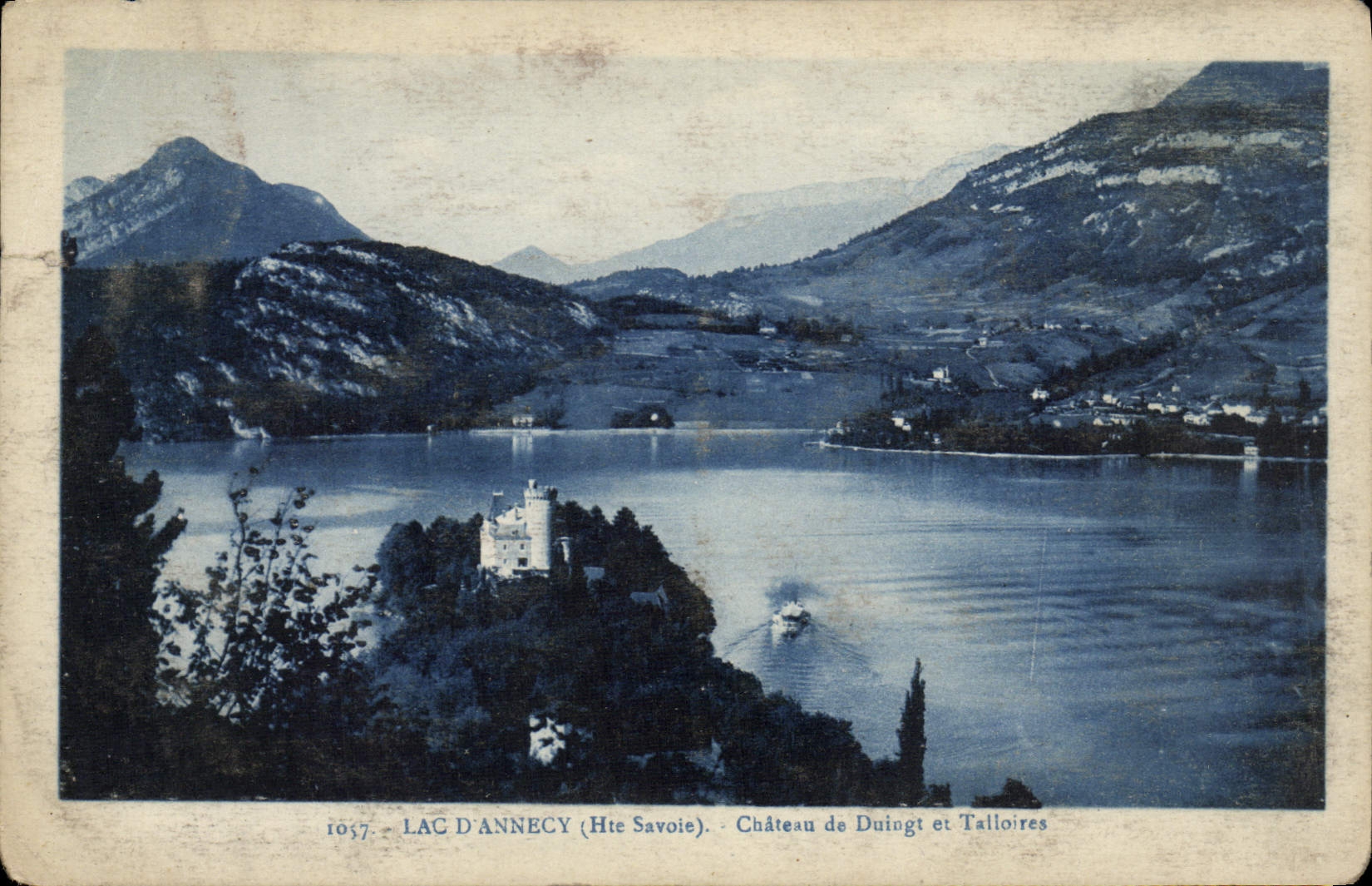 CPA Lac D'Annecy Chateau De Duingt et Talloires