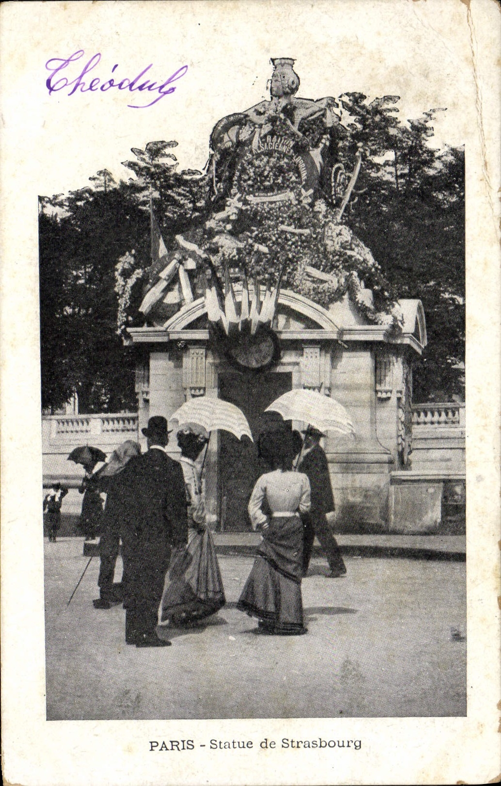 VINTAGE POSTCARD Paris Rules Of Strasbourg