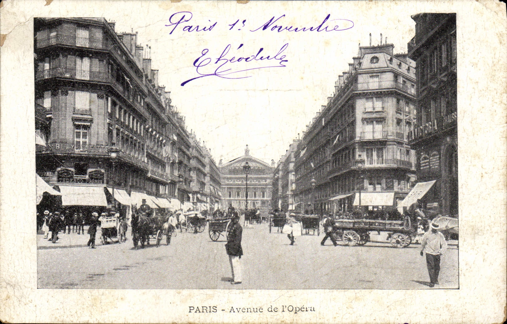 CPA Paris Avenue De I'Opera
