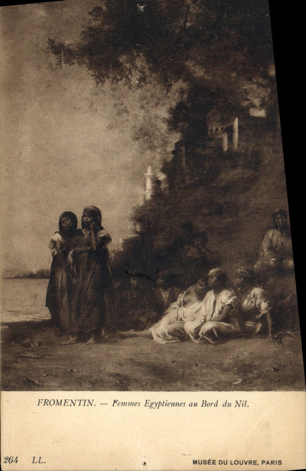 CPA Fromentin Femmes Egypliennes Au Bord du Nil Musee du Louvre Paris Egype