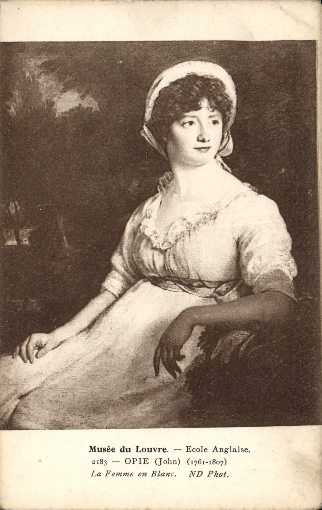 CPA Musee Du Louvre Ecole Anglaise Opie La femme en blanc