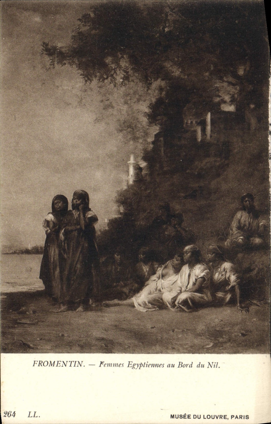 CPA Fromentin Femmes Egyptiennes Au Bord Du Nil Musee du Louvre Paris Egypte