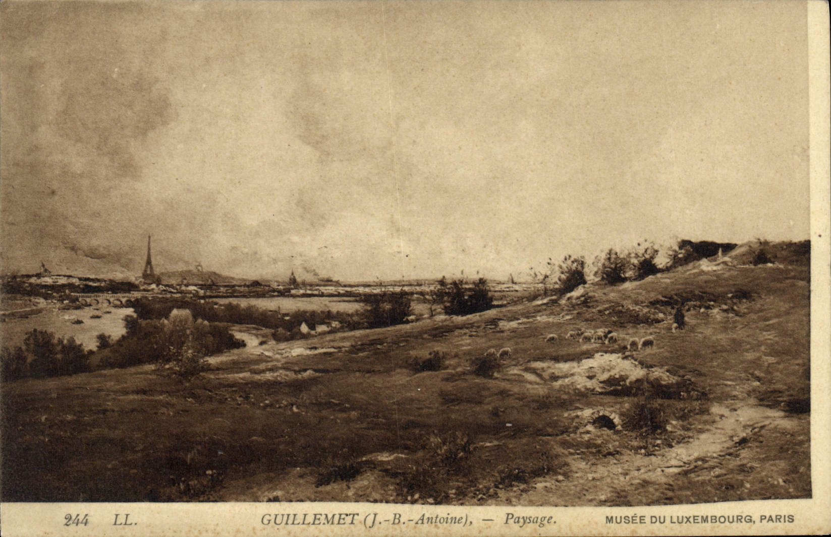 CPA Guillement Paysage Musee Du Luxembourg Paris