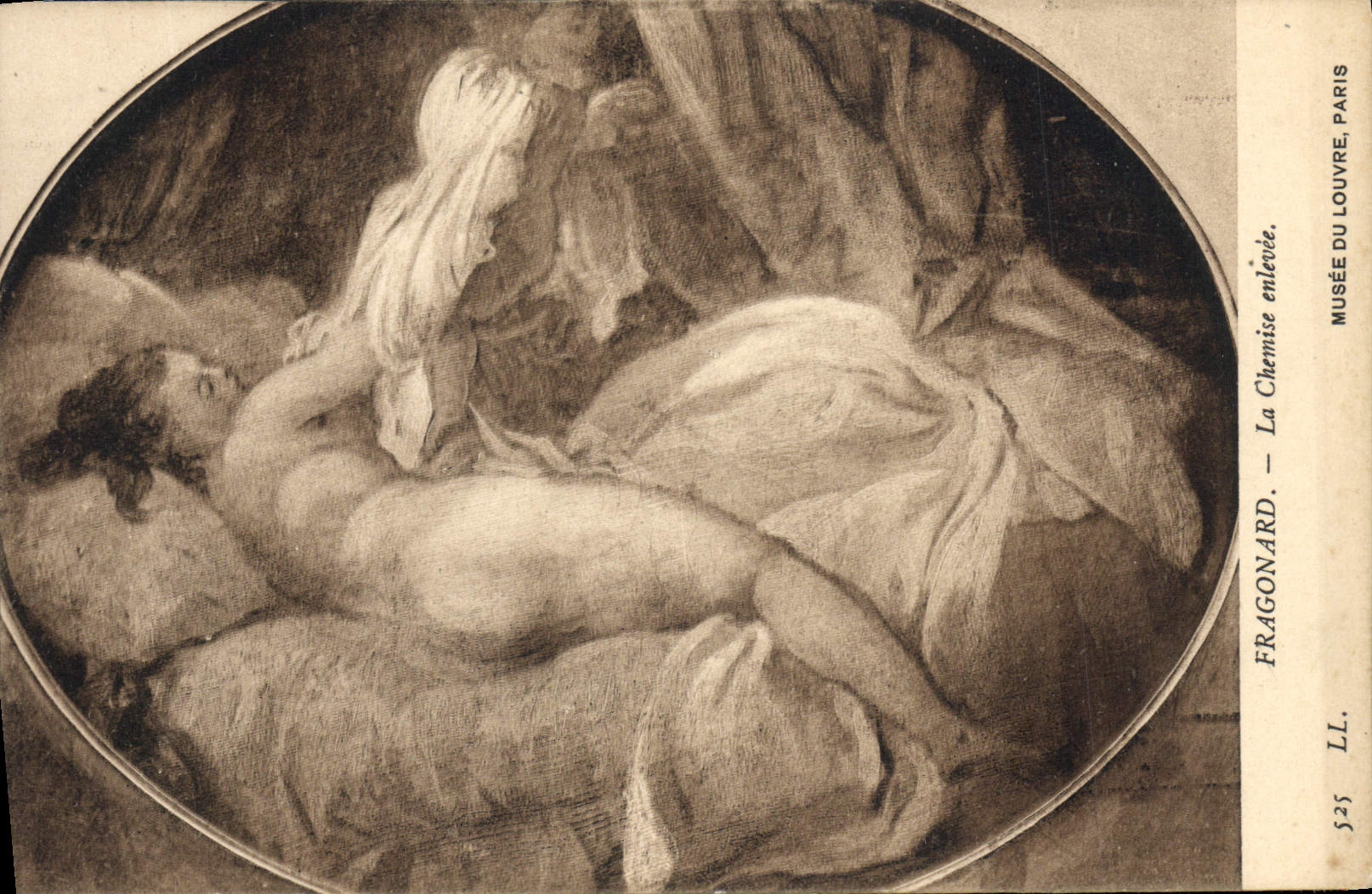 CPA Fragonard La Chemise Enlevee Paris Musee du Louvre Paris 