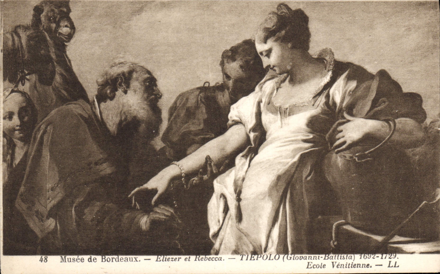 CPA Musee De Bordeaux Eliezer Et Rebecca Tiepolo Ecole venitienne