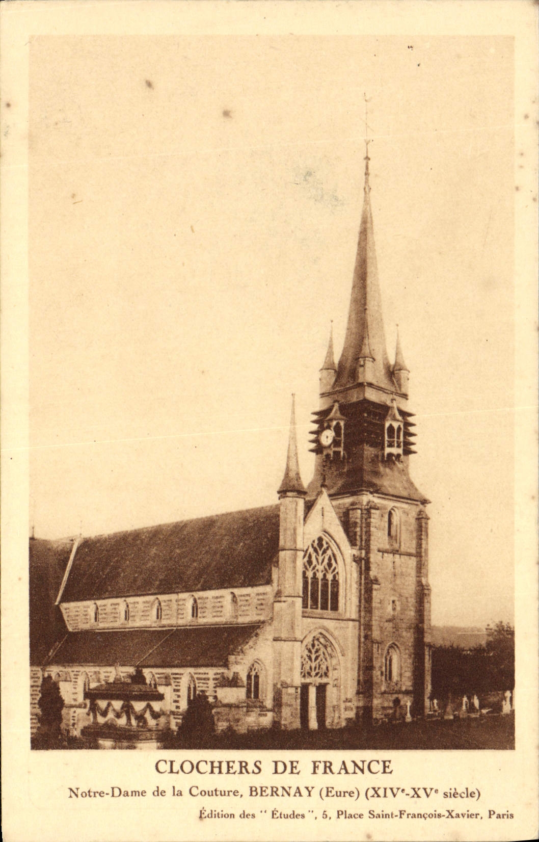 VINTAGE POSTCARD Notre Dame Of the Bernay Seam