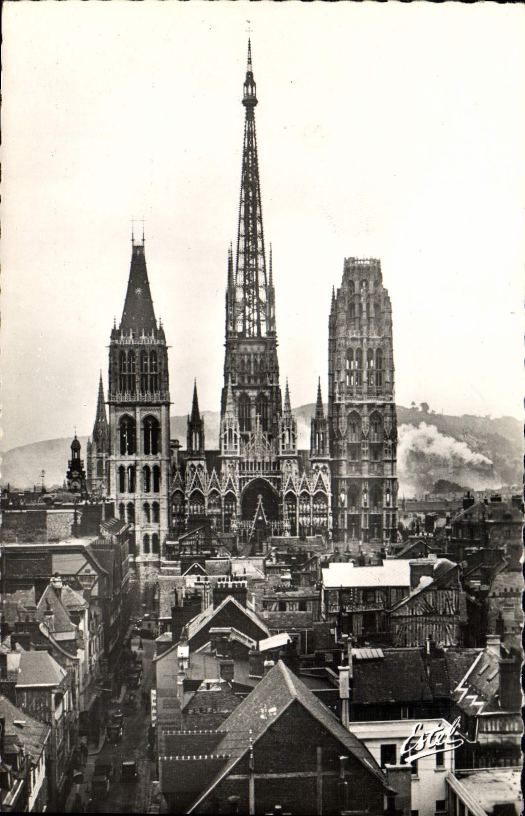 MODERN CARD Rouen the Notre Dame Cathedral
