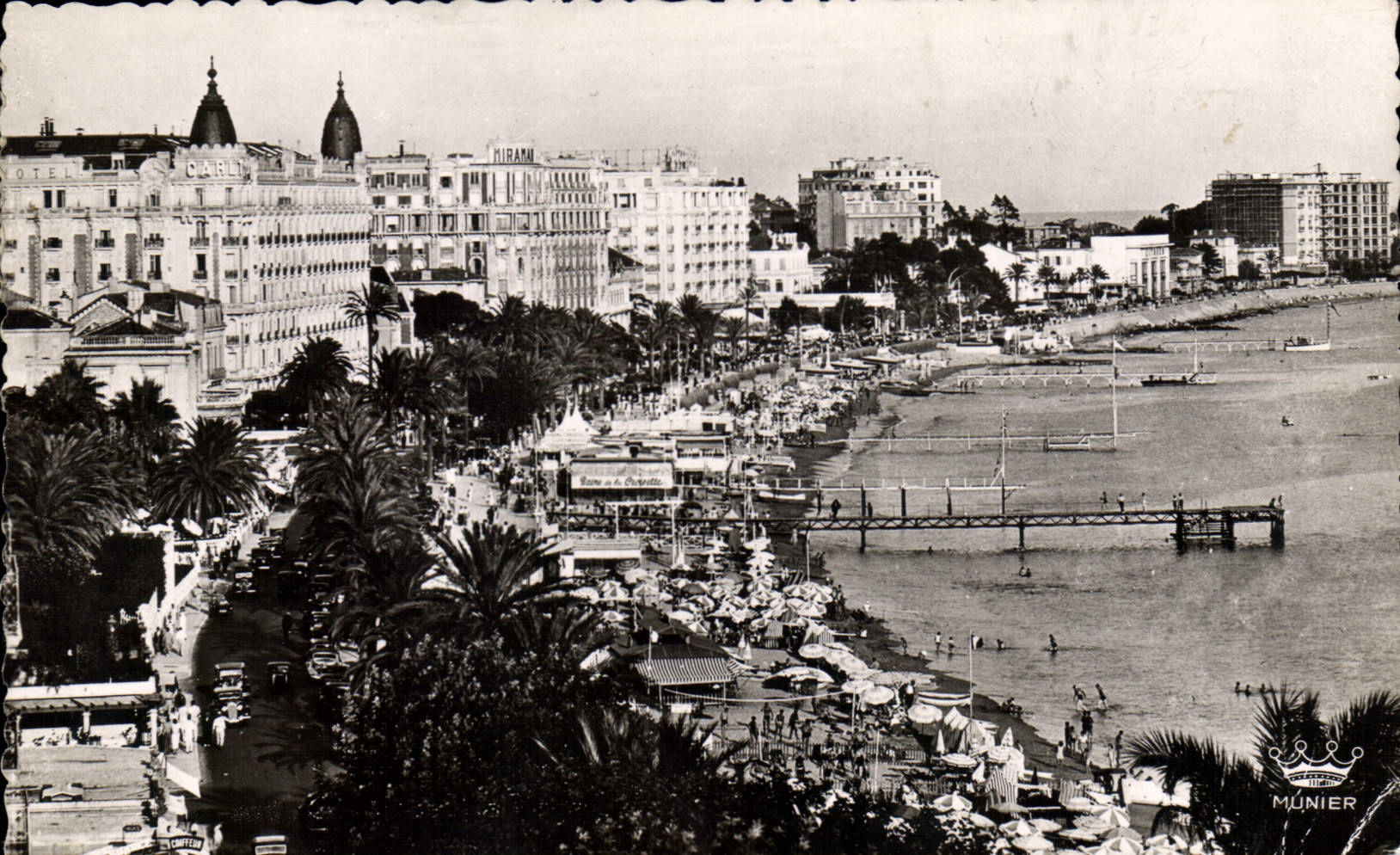 MODERN CARD Cannes the Beach Croisetle And Hotels