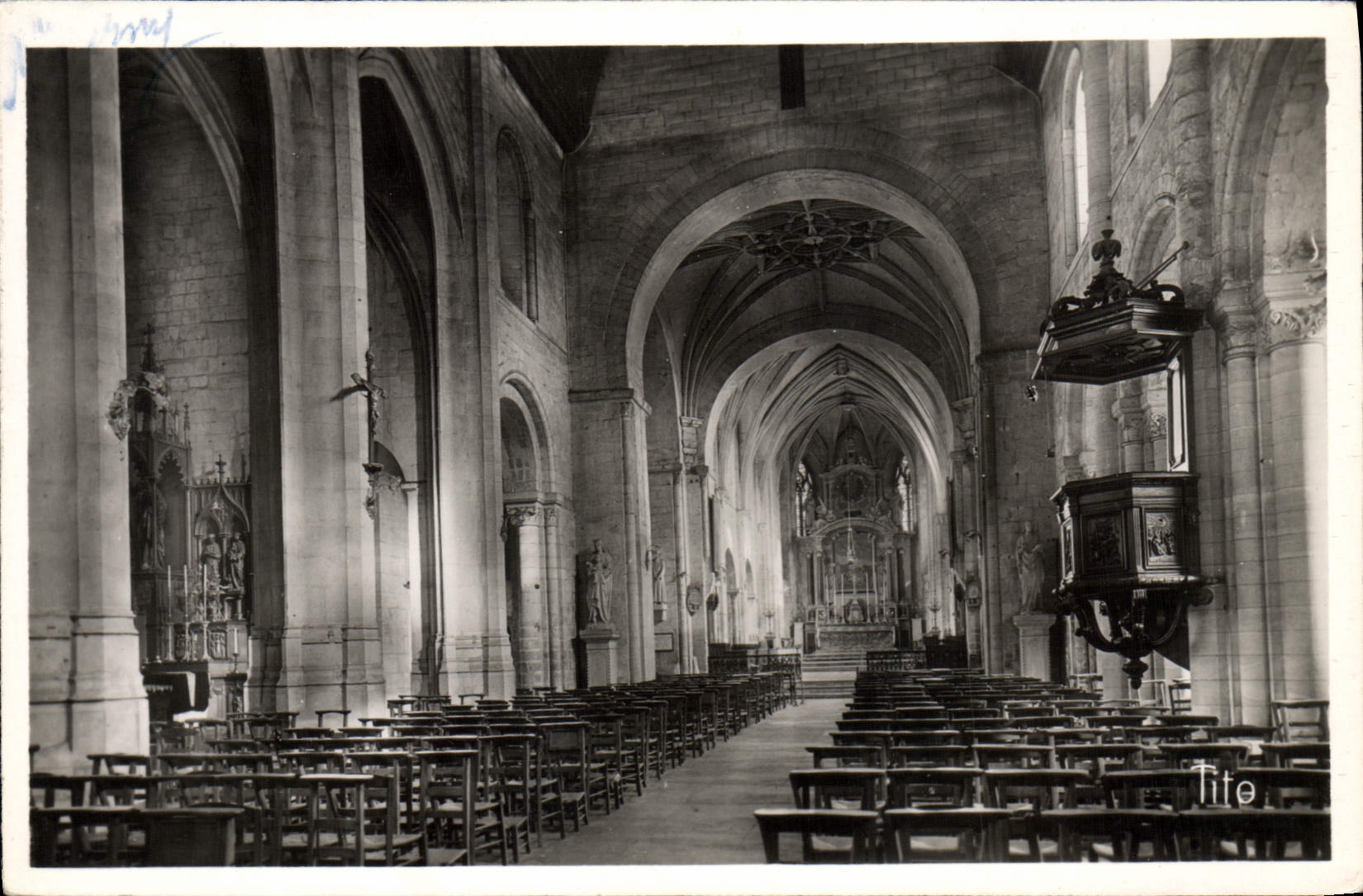 MODERN CARD Interior Montivilliers of the Abbey