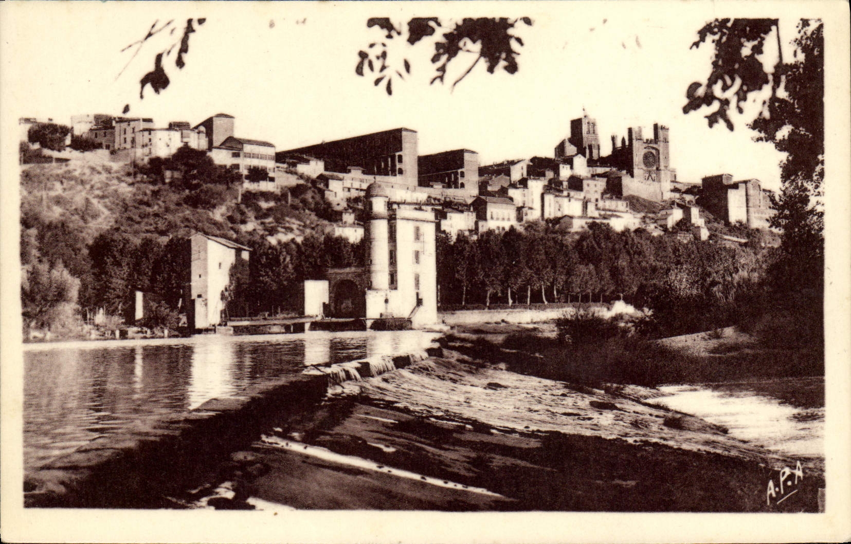 VINTAGE POSTCARD Beziers Mill College Of Boys St Nazaire