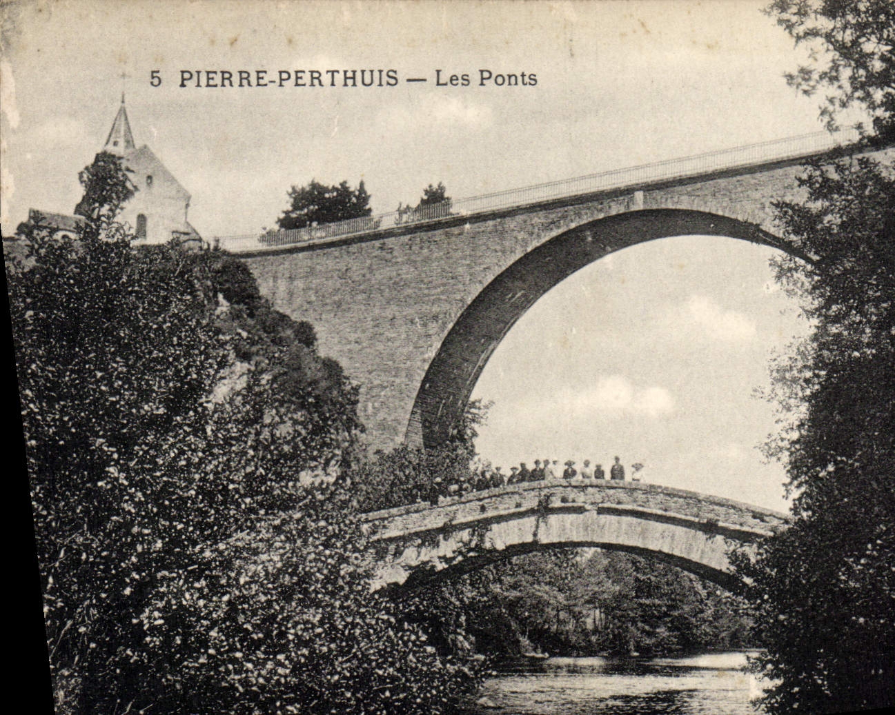 Puentes de Pedro Perthuis de la POSTAL de la VENDIMIA