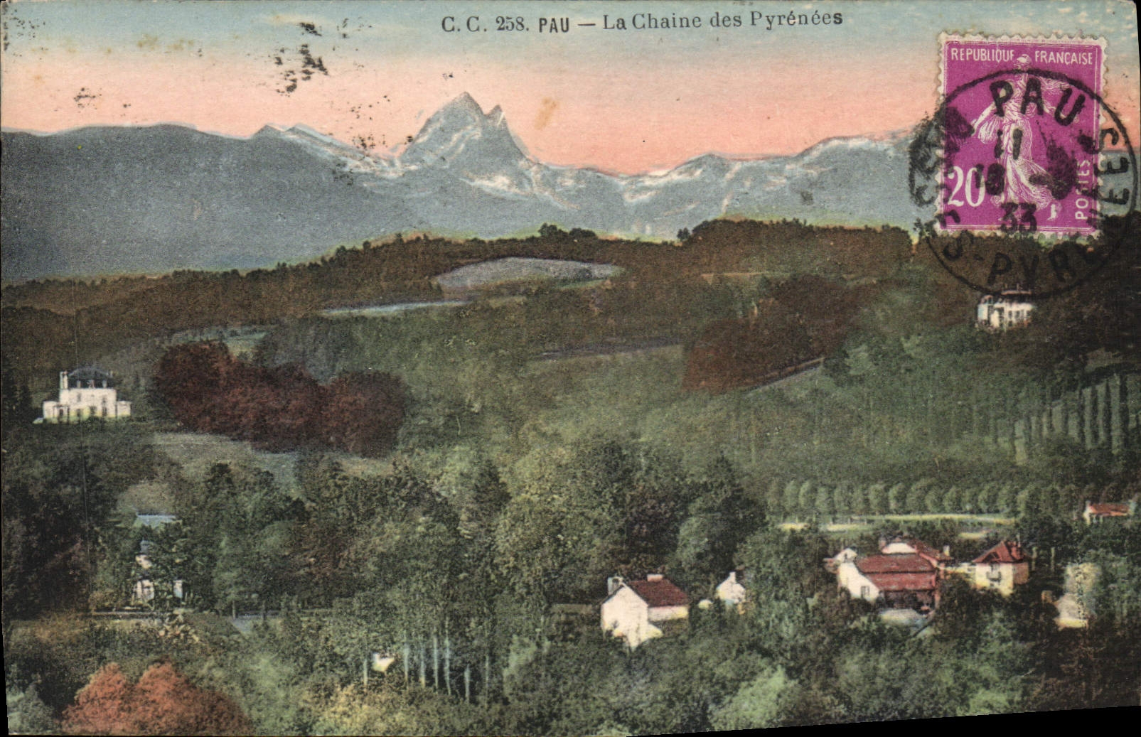 CPA Pau La Chaine Des Pyrenees