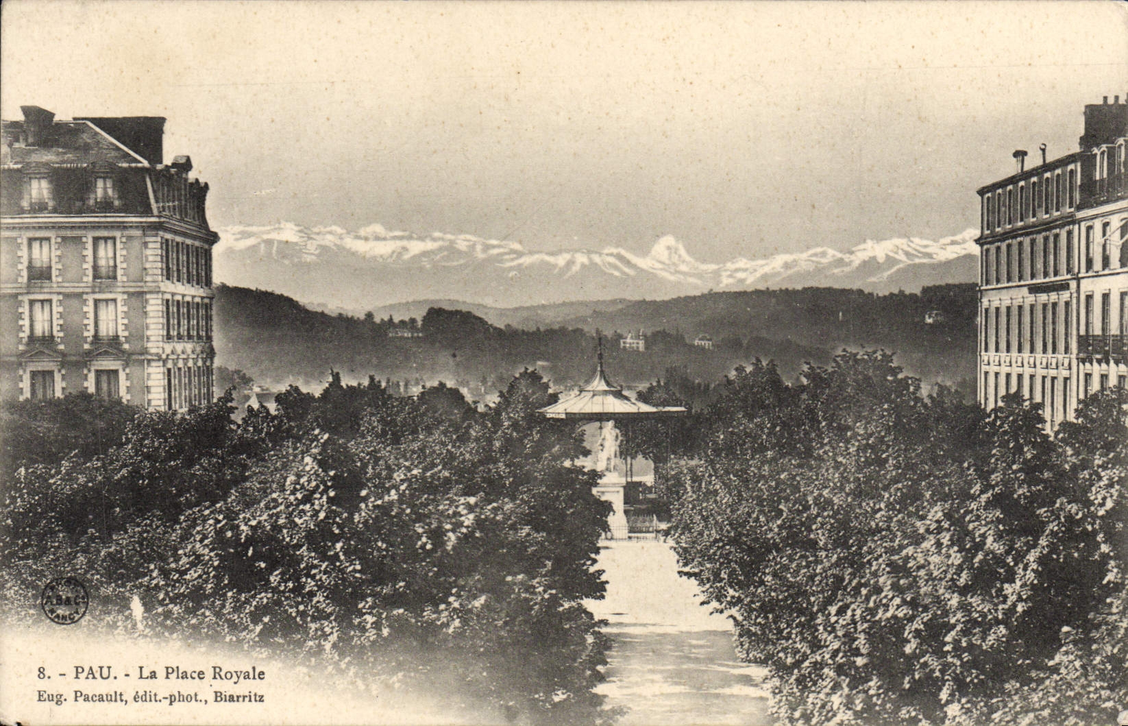 POSTAL Pau de la VENDIMIA el lugar real