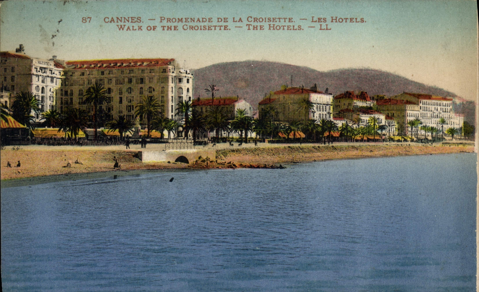 CPA Cannes Promenade De La Croisette Les Hotels 
