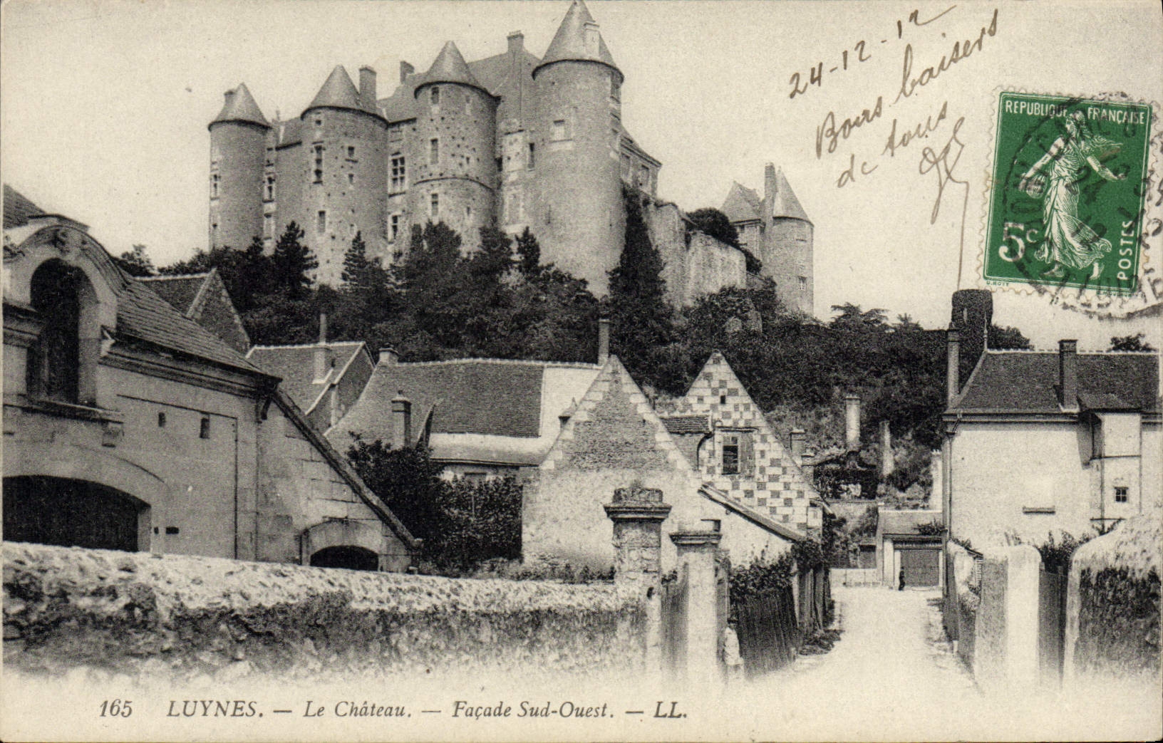 CPA Luynes Le Chateau Facade Sud Ouest