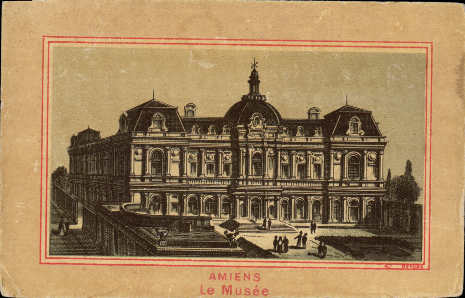 VINTAGE POSTCARD Amiens the Museum