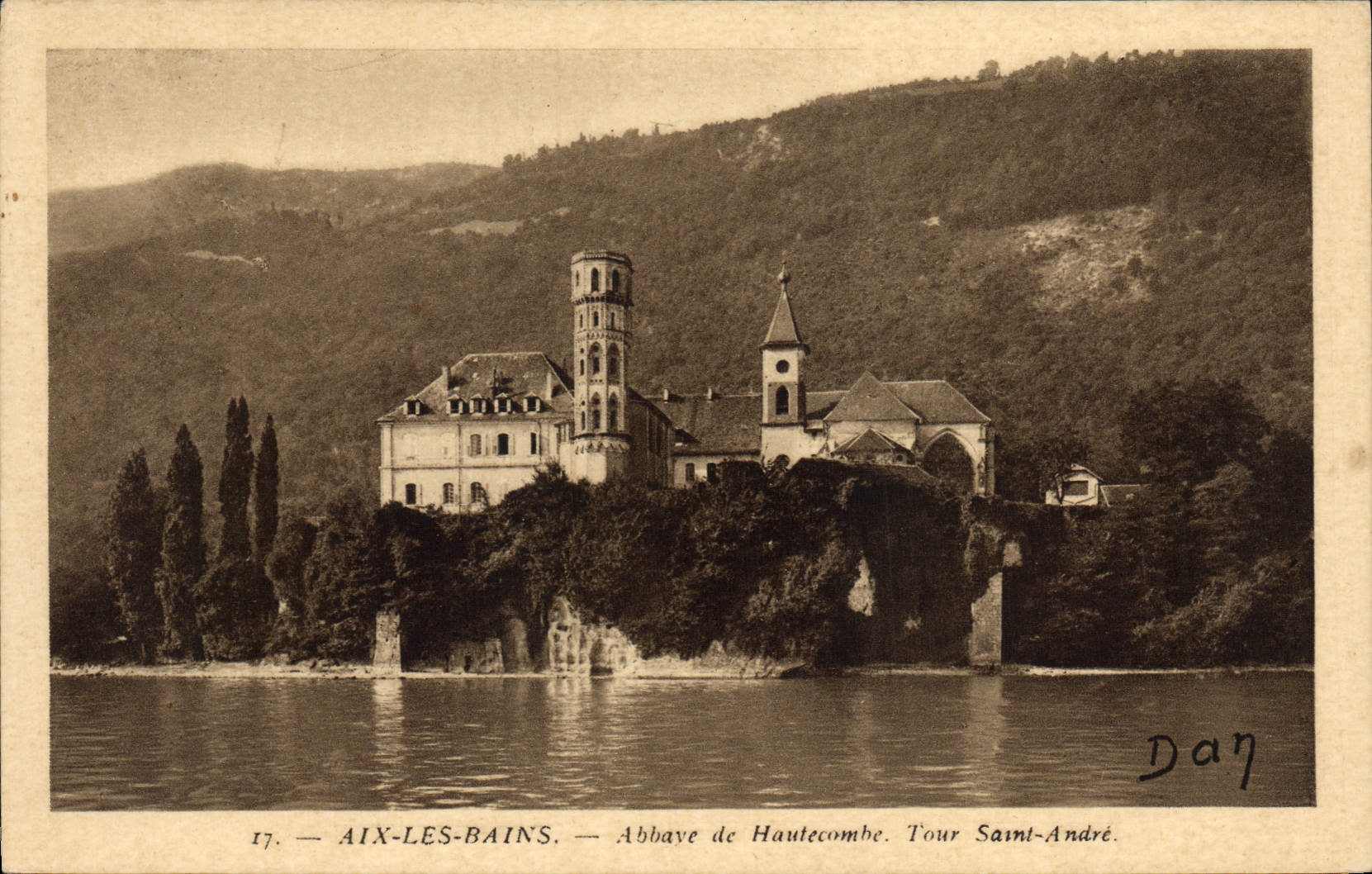 VINTAGE POSTCARD Aix Les Bains Abbey De Hautecombe Holy Turn Andre