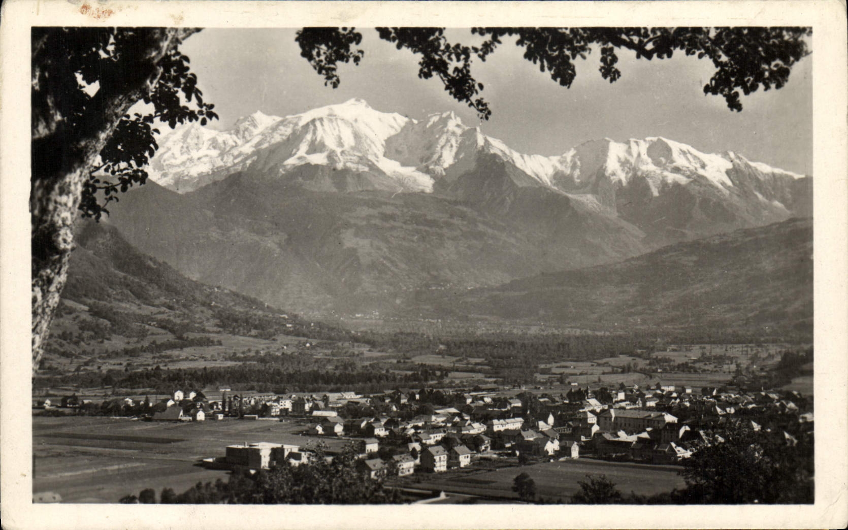 MODERN CARD Sallanches And Mont Blanc