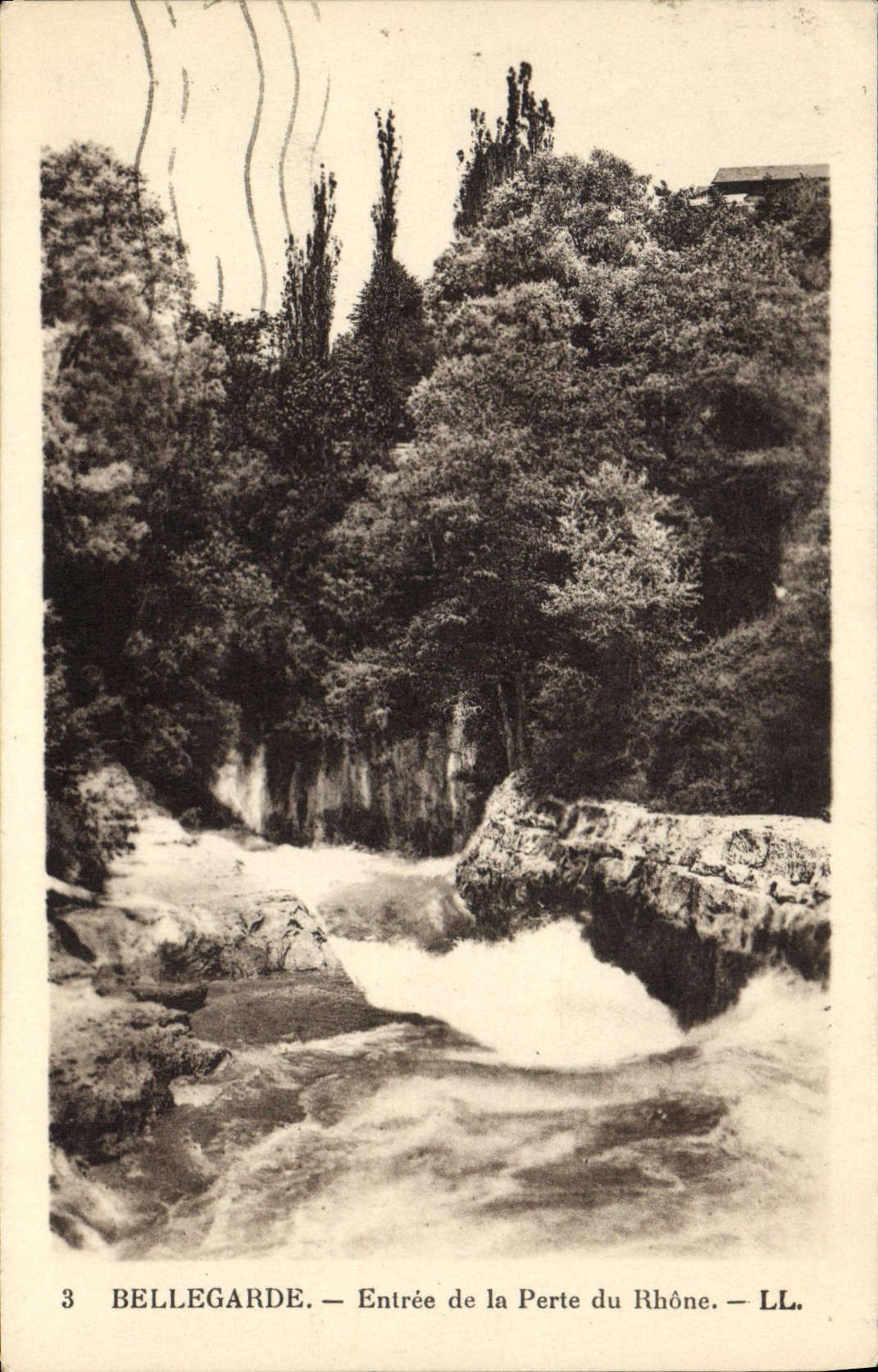 VINTAGE POSTCARD Bellegarde Entered Of the Loss Of the Rhone