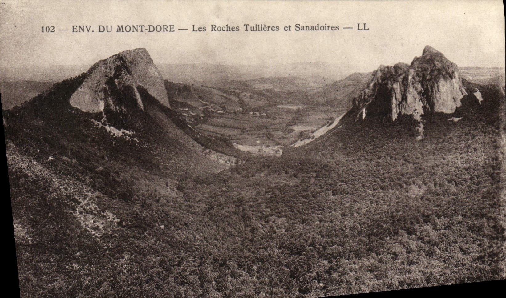 VINTAGE POSTCARD the Mount Gilds the Rocks Tuillieres And Sanadoires