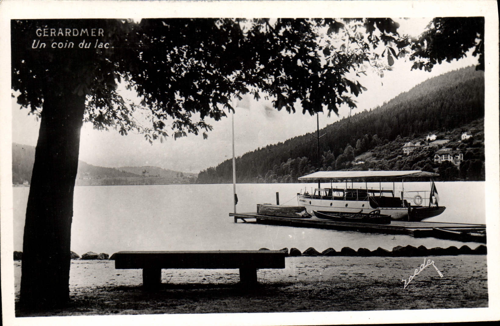 CPM Gerardmer Un Coin Du Lac Le bateau