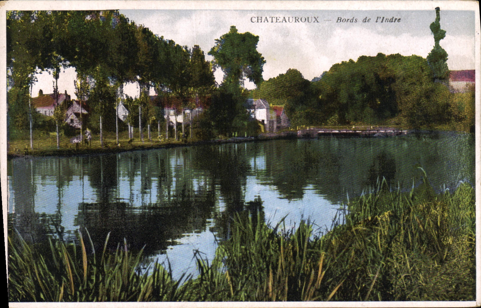 VINTAGE POSTCARD Chateauroux Edges Of Indre