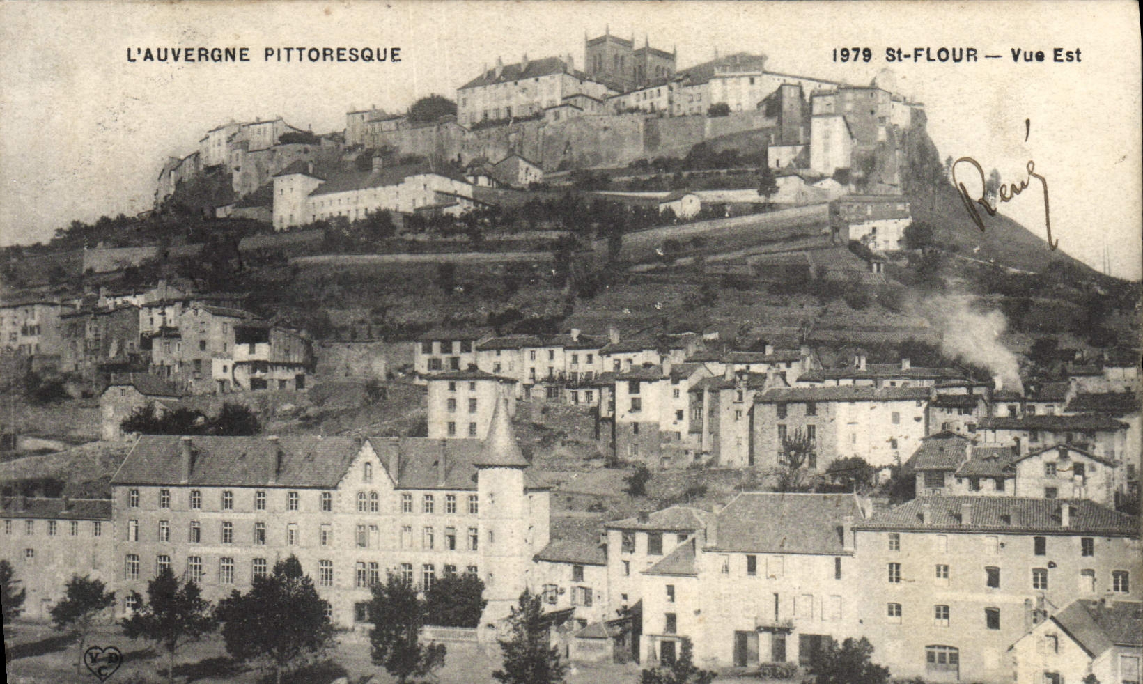 VINTAGE POSTCARD St Flour Vue Is