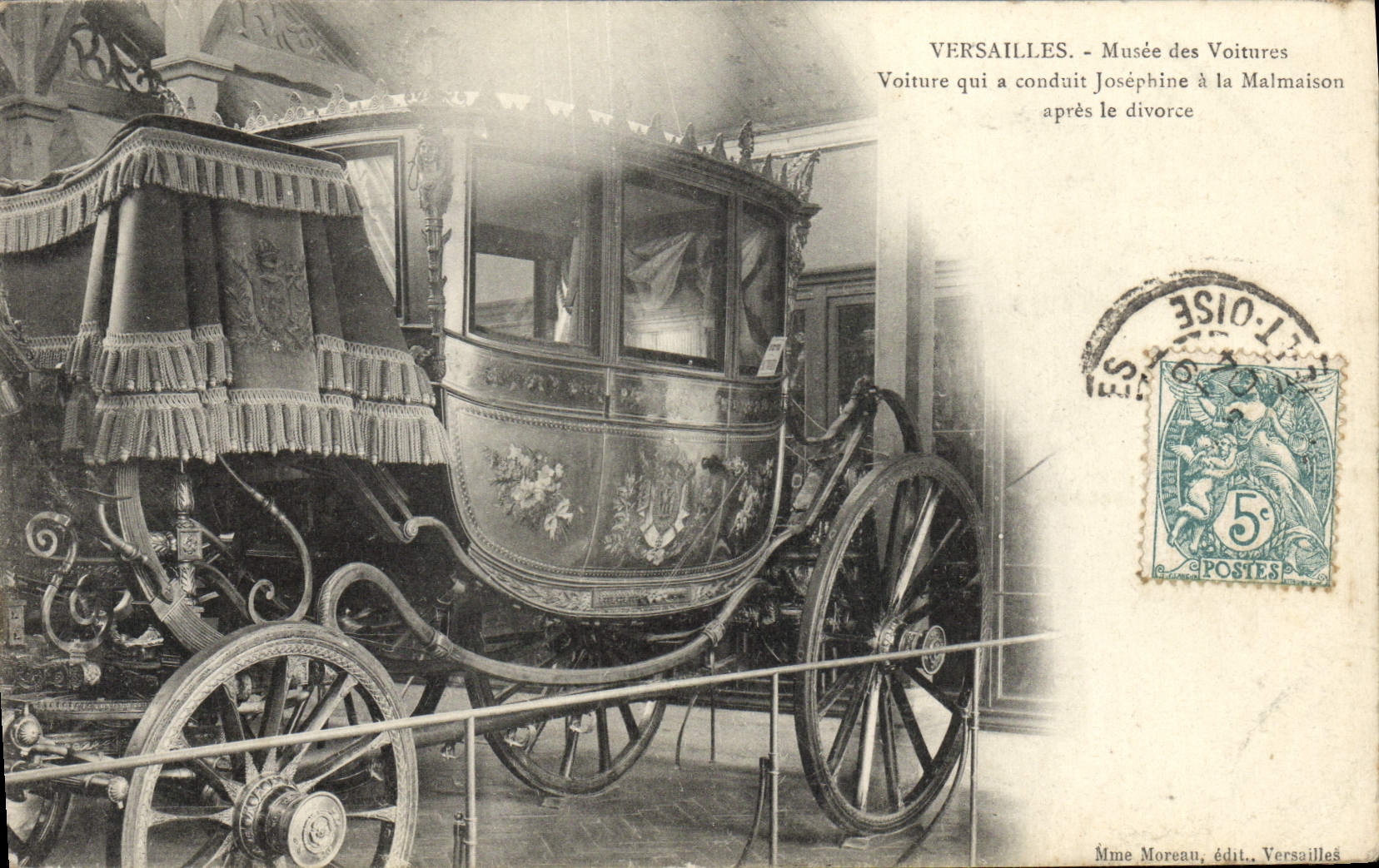 CPA Versailles Musee Des Voitures Voiture qui a conduit Josephine a la Malmaison apres le divorce
