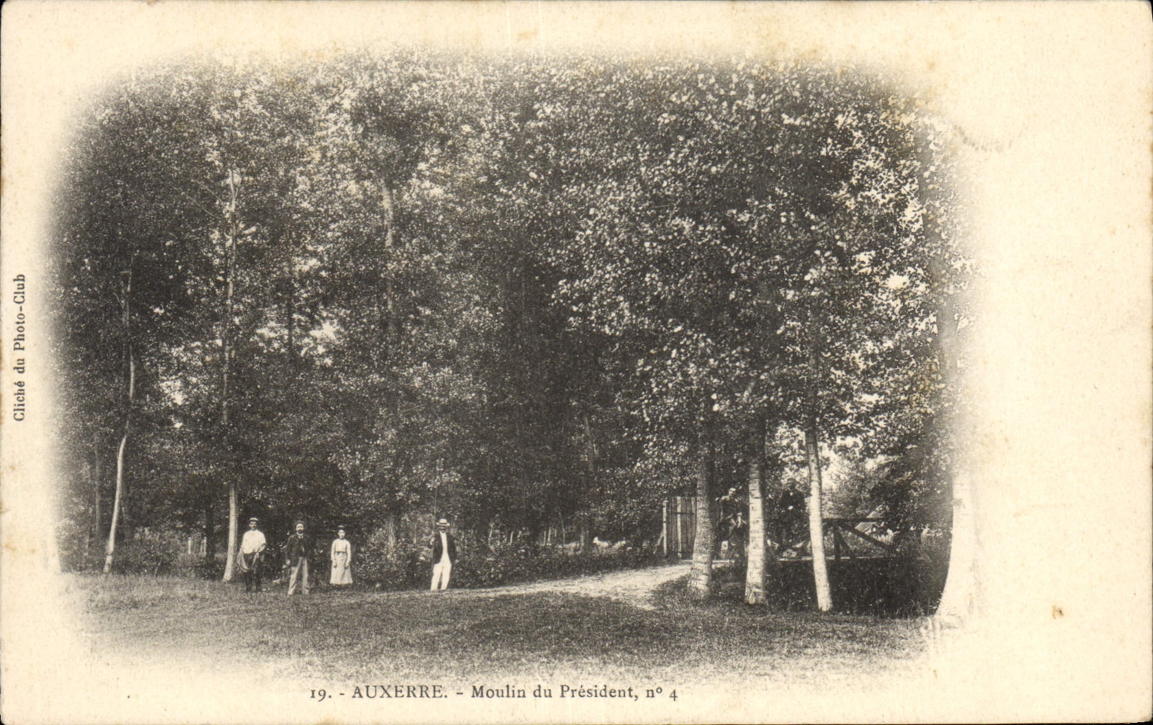 VINTAGE POSTCARD Auxerre Mill Of the President