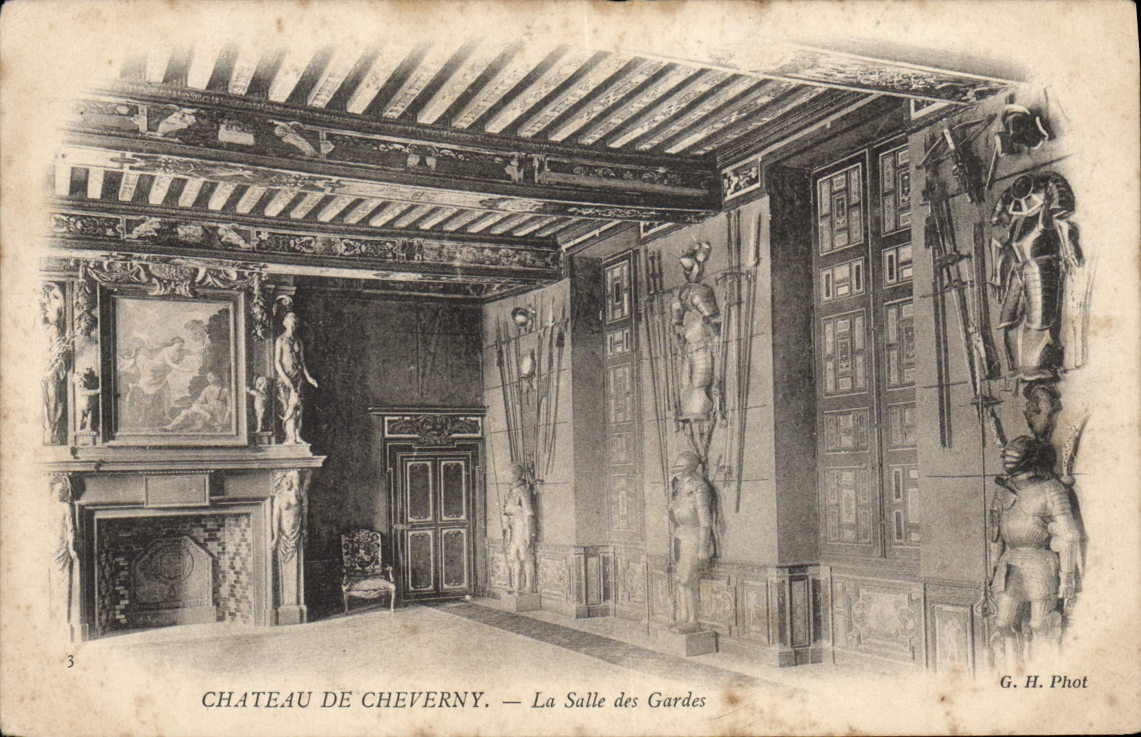 CPA Chateau De Cheverny La Salle Des Gardes
