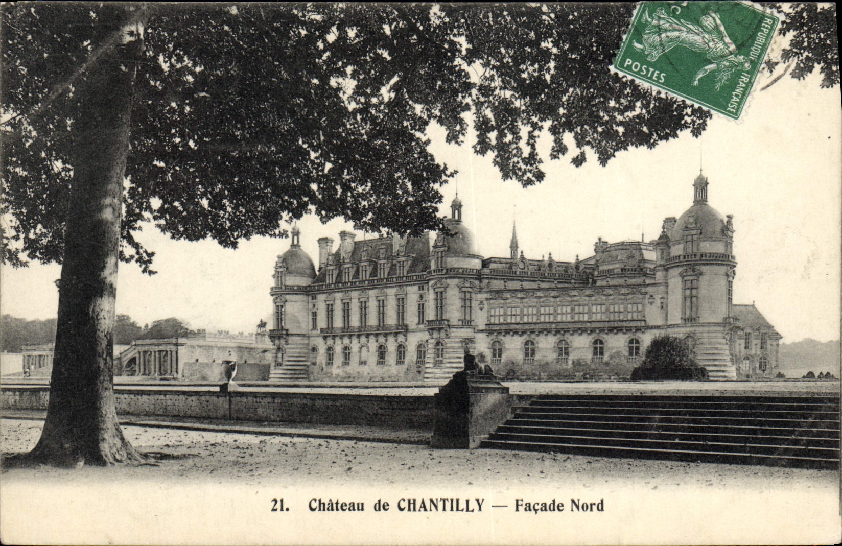 CPA Chateau De Chantilly Facade Nord