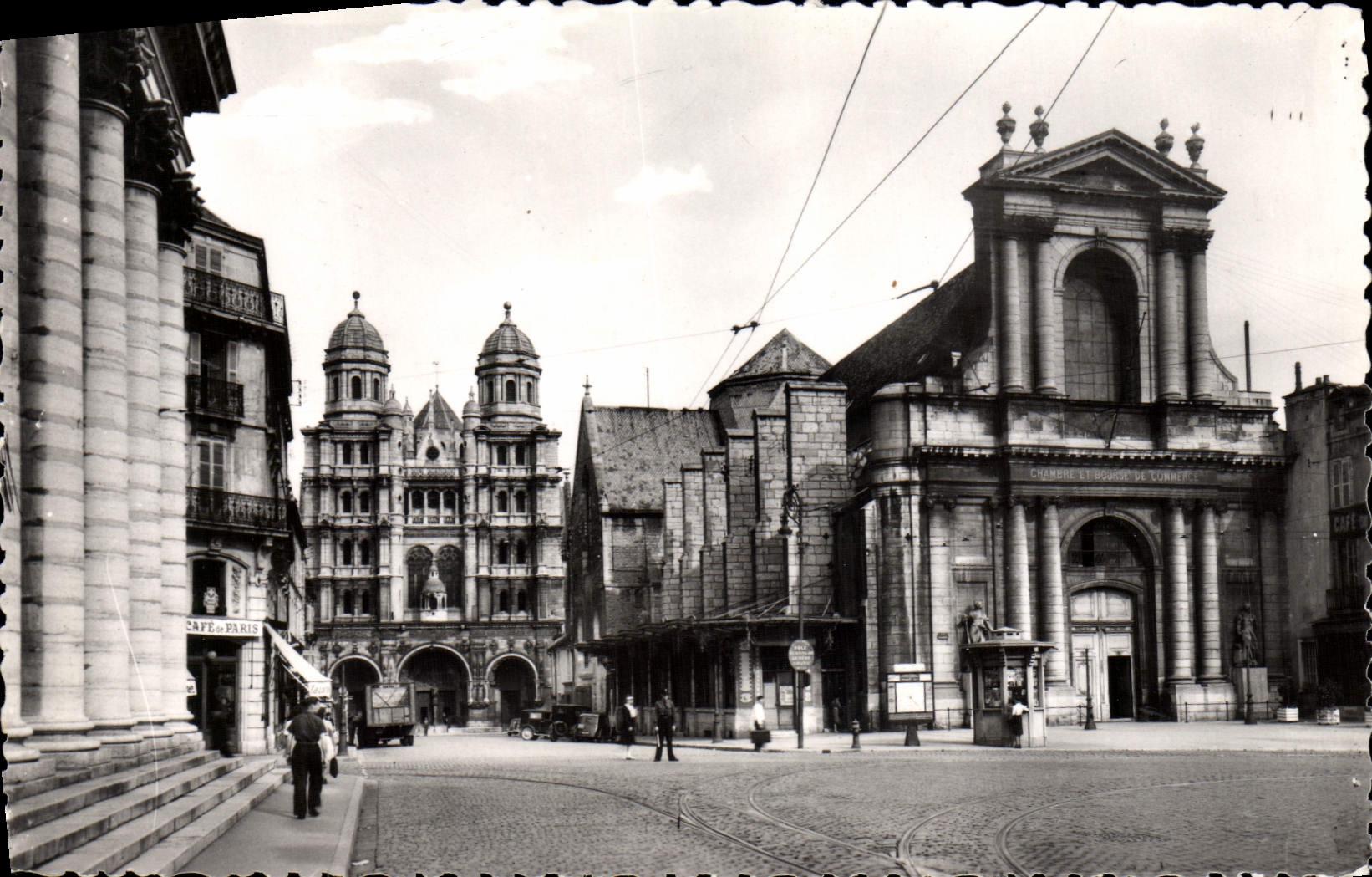 MODERN CARD Dijon Church Saint Michel Chamber of commerce