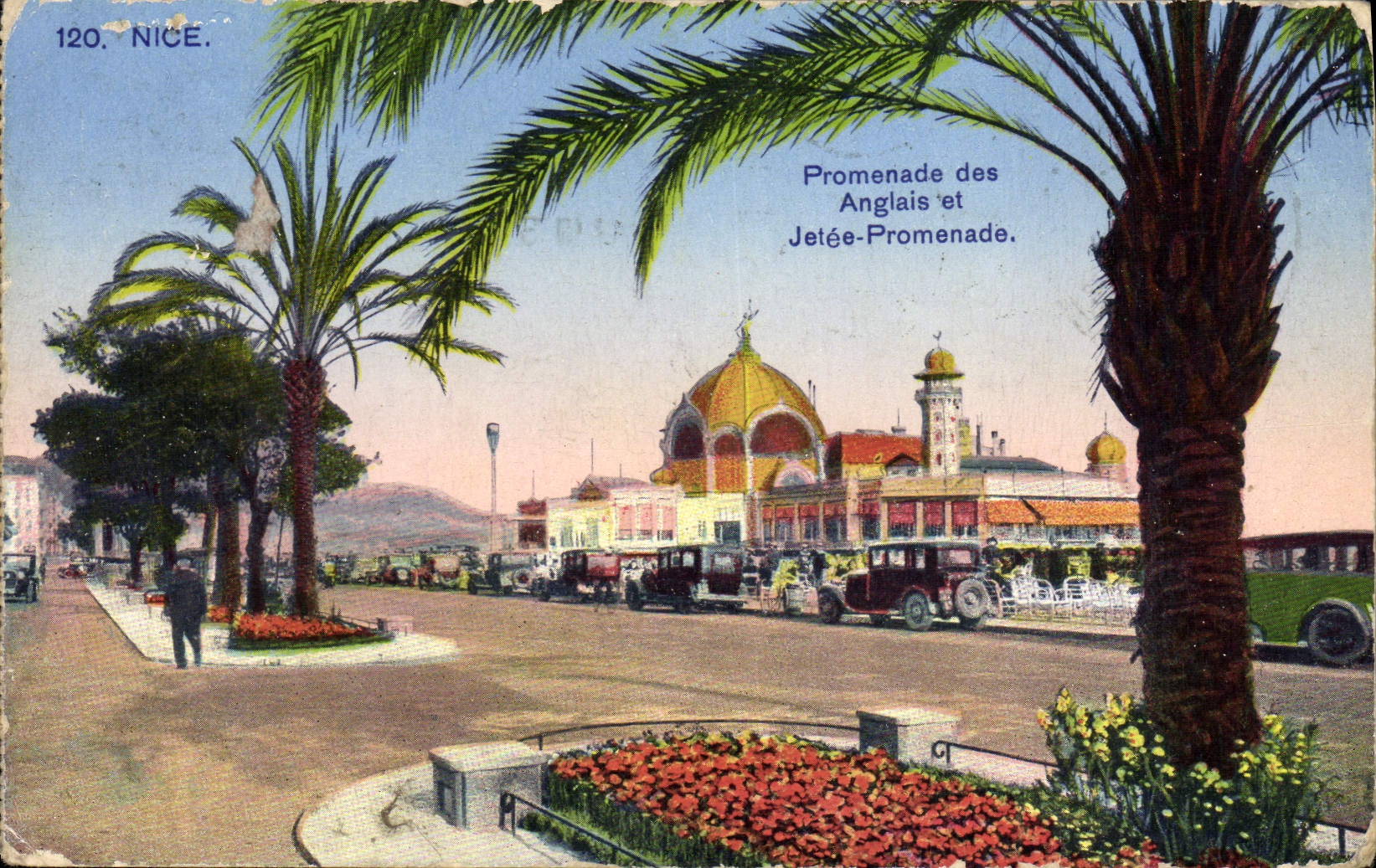 VINTAGE POSTCARD Nice Walk Of the English And Pier Walk