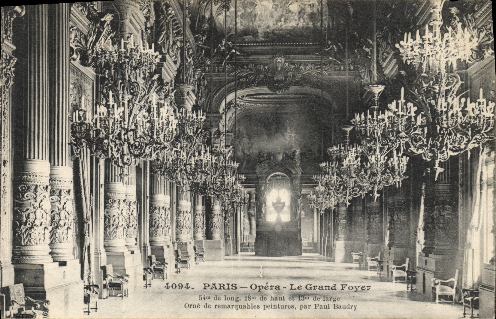 VINTAGE POSTCARD Paris Operated the Large Hearth