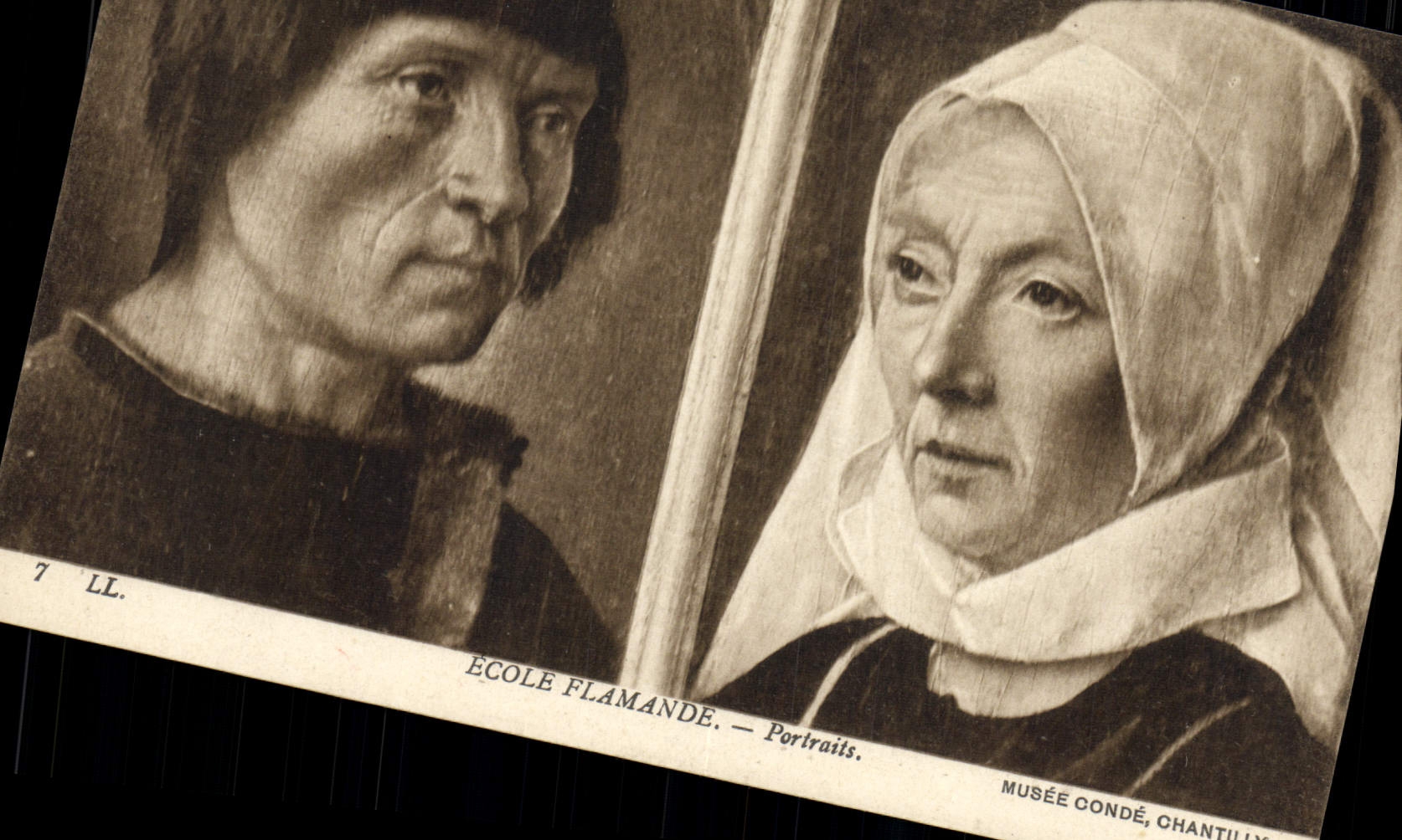 CPA Ecole Flamande Portraits Musee Conde Chantilly