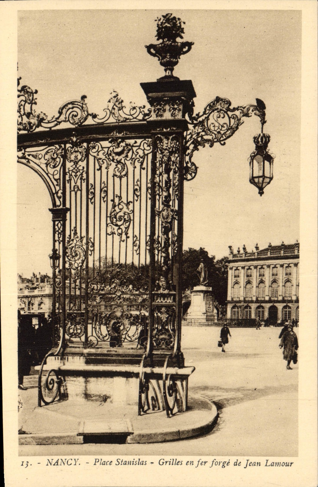 CPA Nancy Place Stanislas Grilles En Fer Forge De Jean Lamour