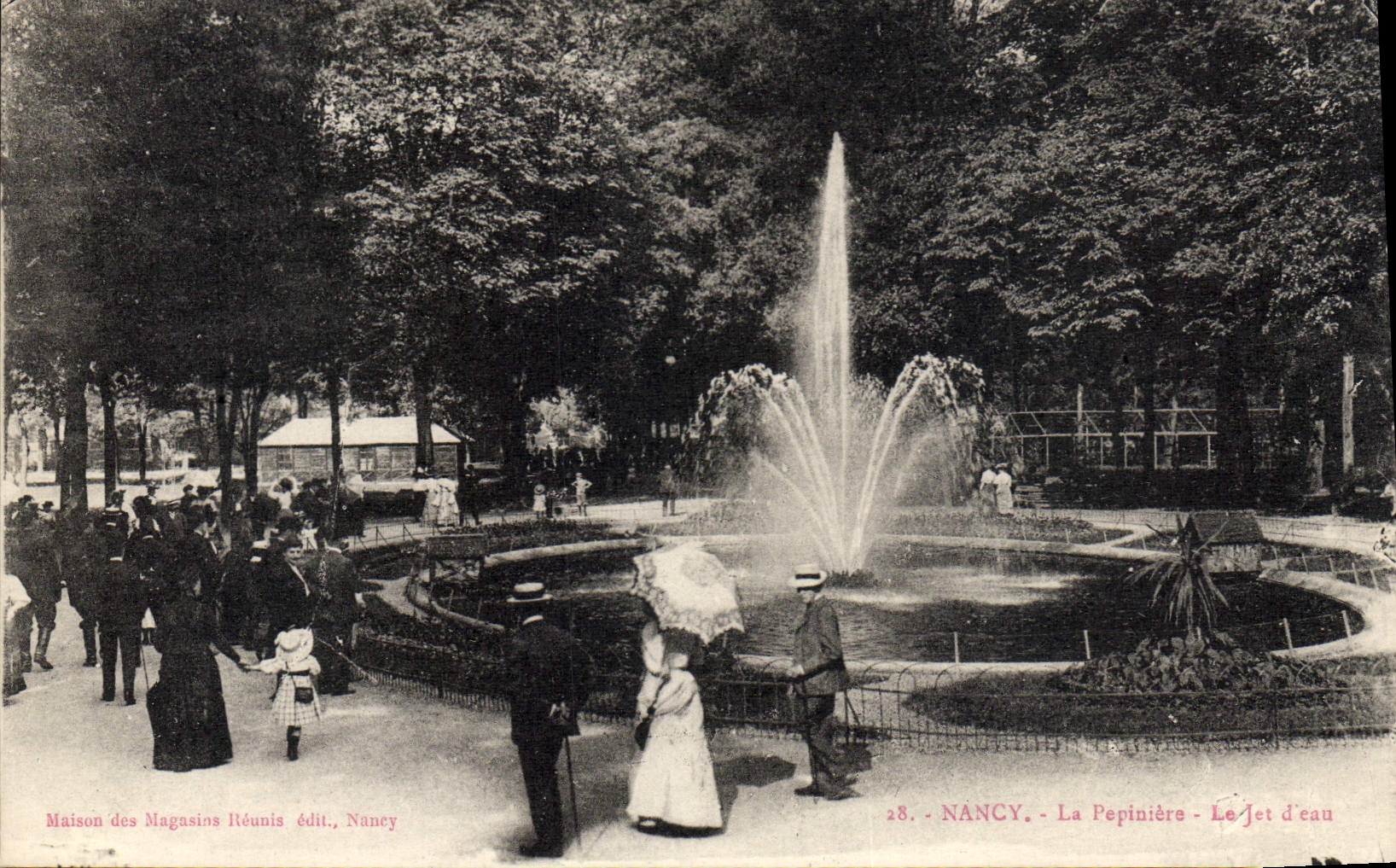 CPA Nancy Le Pepiniere Le jet d'eau
