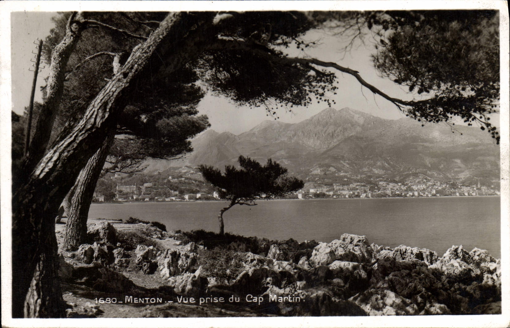 CPA Menton Vue Prise du Cap Martin